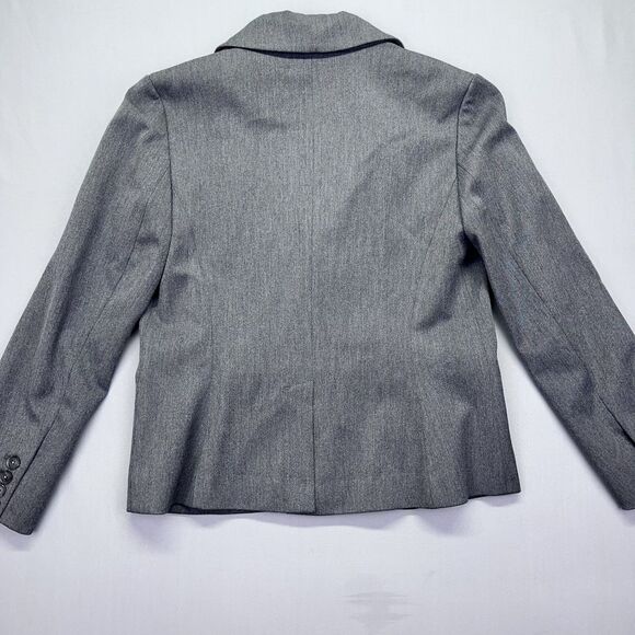 Eddie Bauer Blazer Women's Size 2 Black and White Herringbone Single Breast - Picture 11 of 15